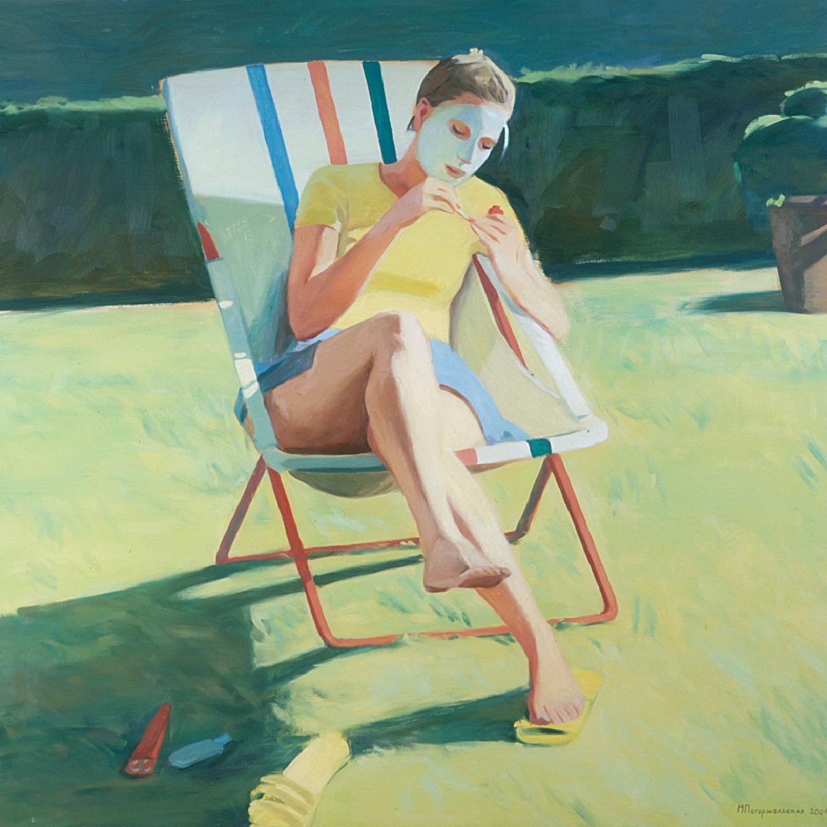 Manicure,145x195 cm,oil on canvas,2001