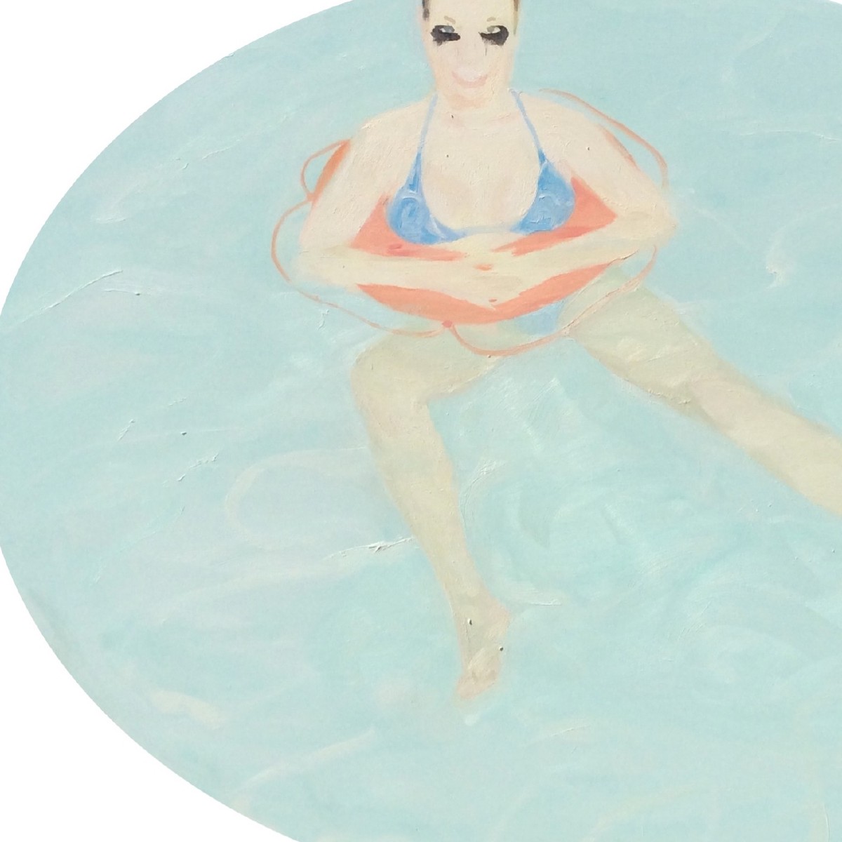 August Fairy,oval 117x148 cm,oil on canvas,2012