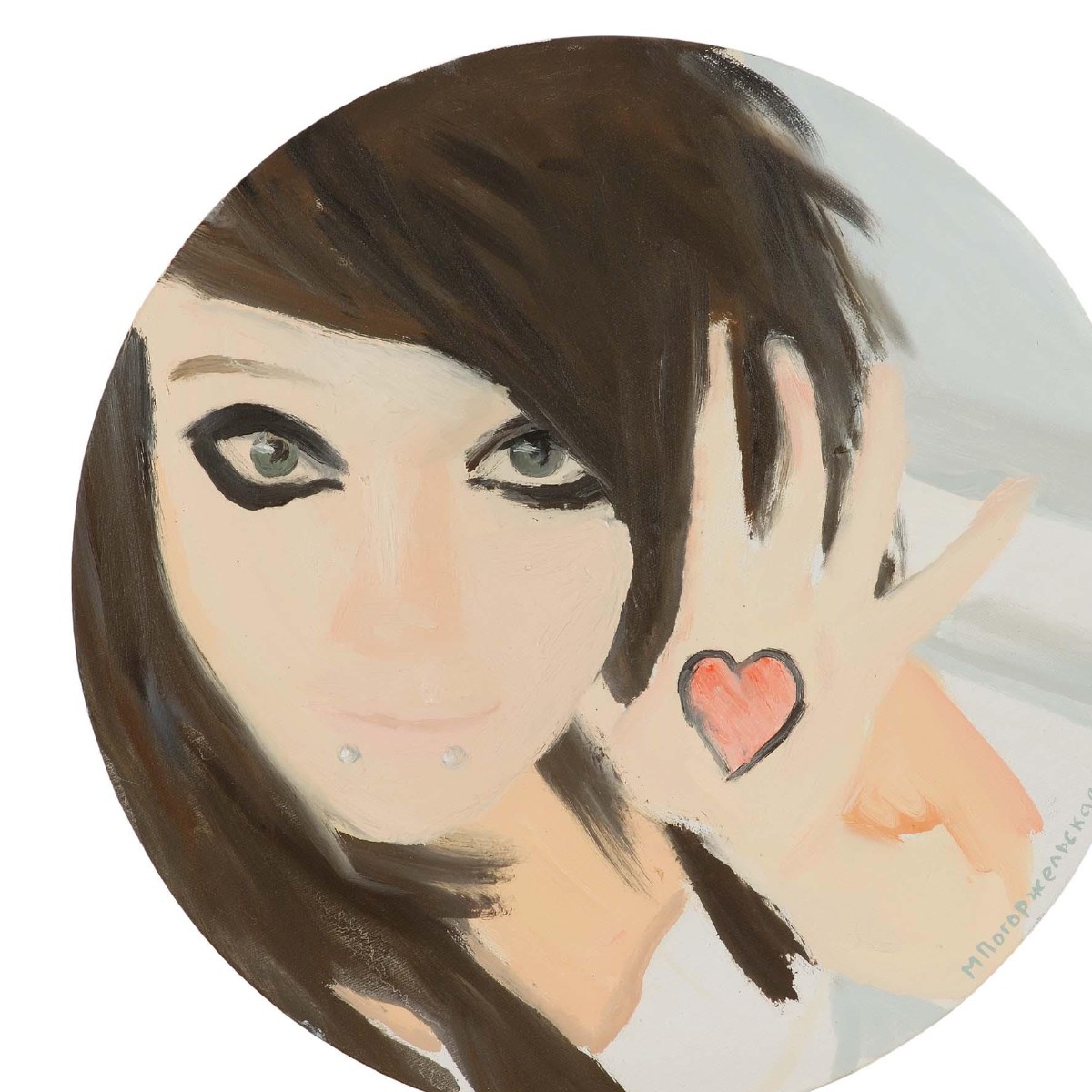 Emo,D 40 cm,oil on canvas,2011