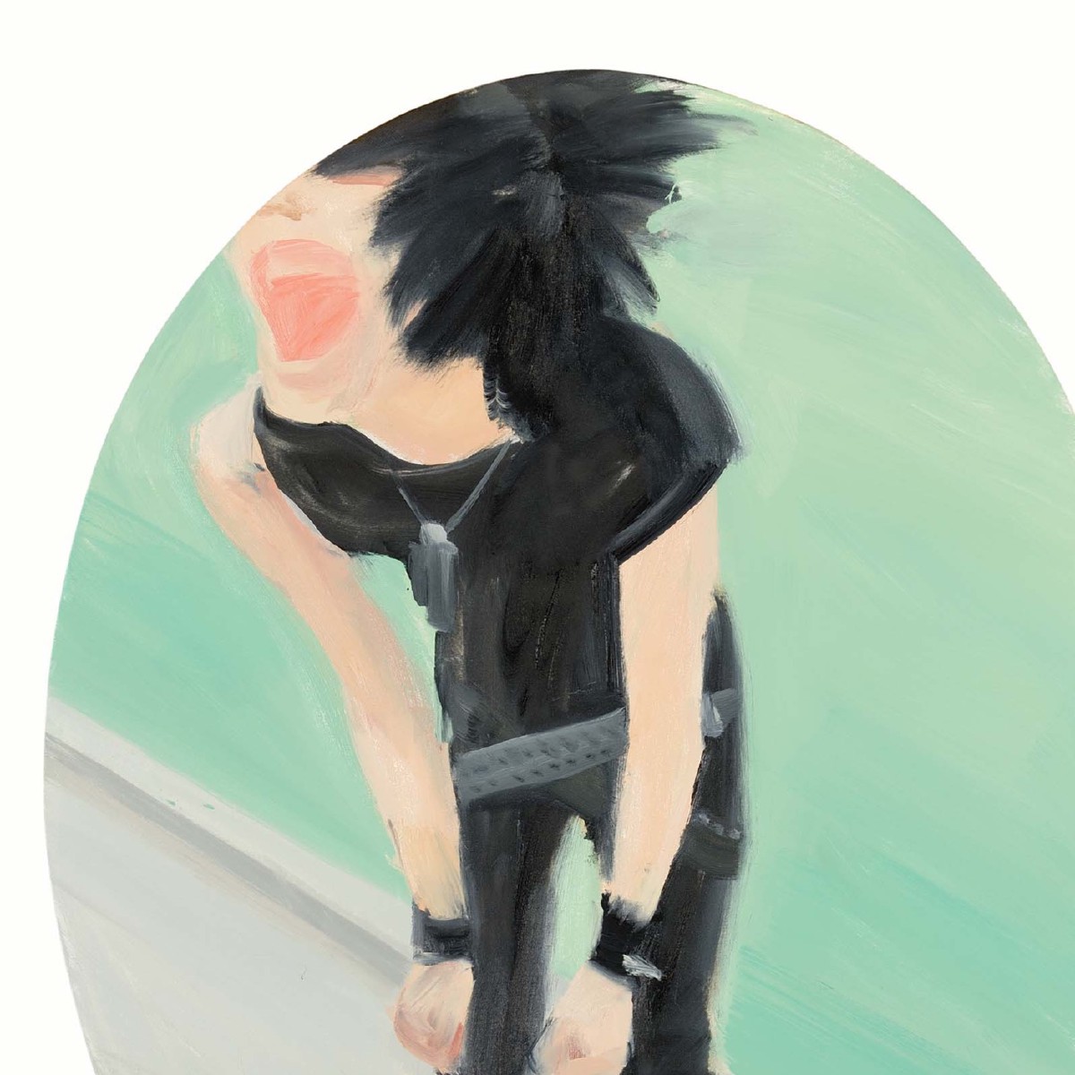 Emo,oval 83x65 cm,oil on canvas,2011