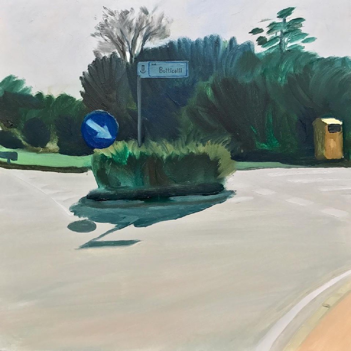 via Botticelli,70x70cm,oil canvas,2017