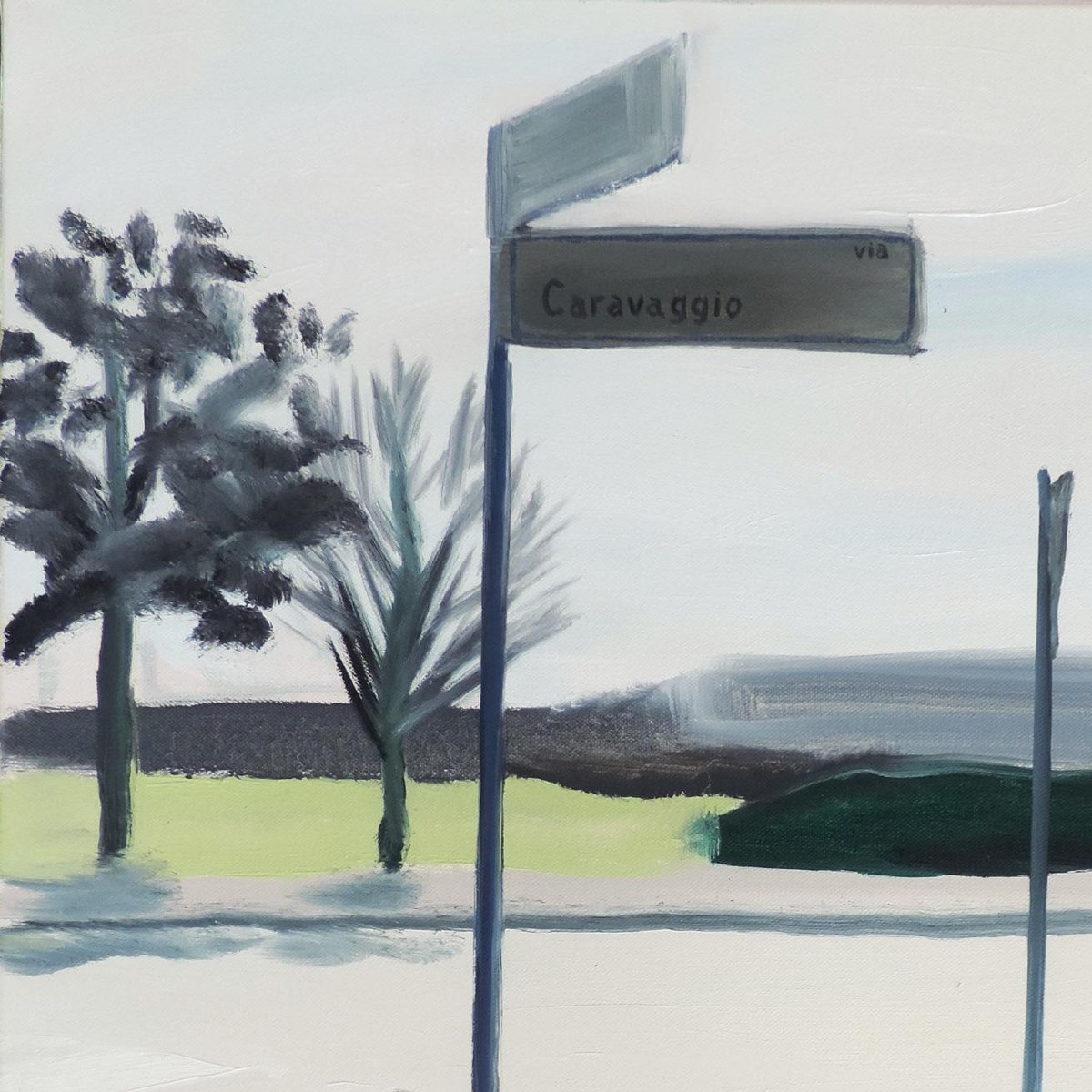 via Caravaggio, 70x50 cm,oil canvas,2017