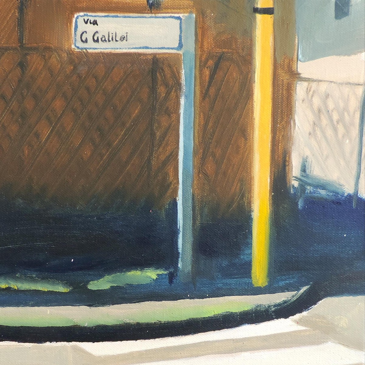 via Galilei,30x30 cm,oil canvas,2017