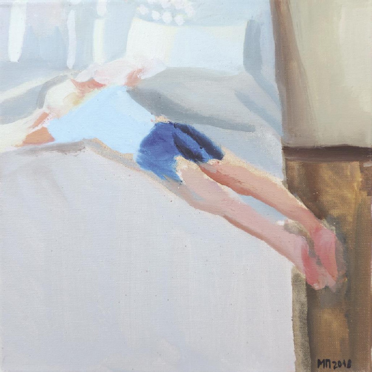 Midday Pausa, 2018 oil on canvas 30x30cm