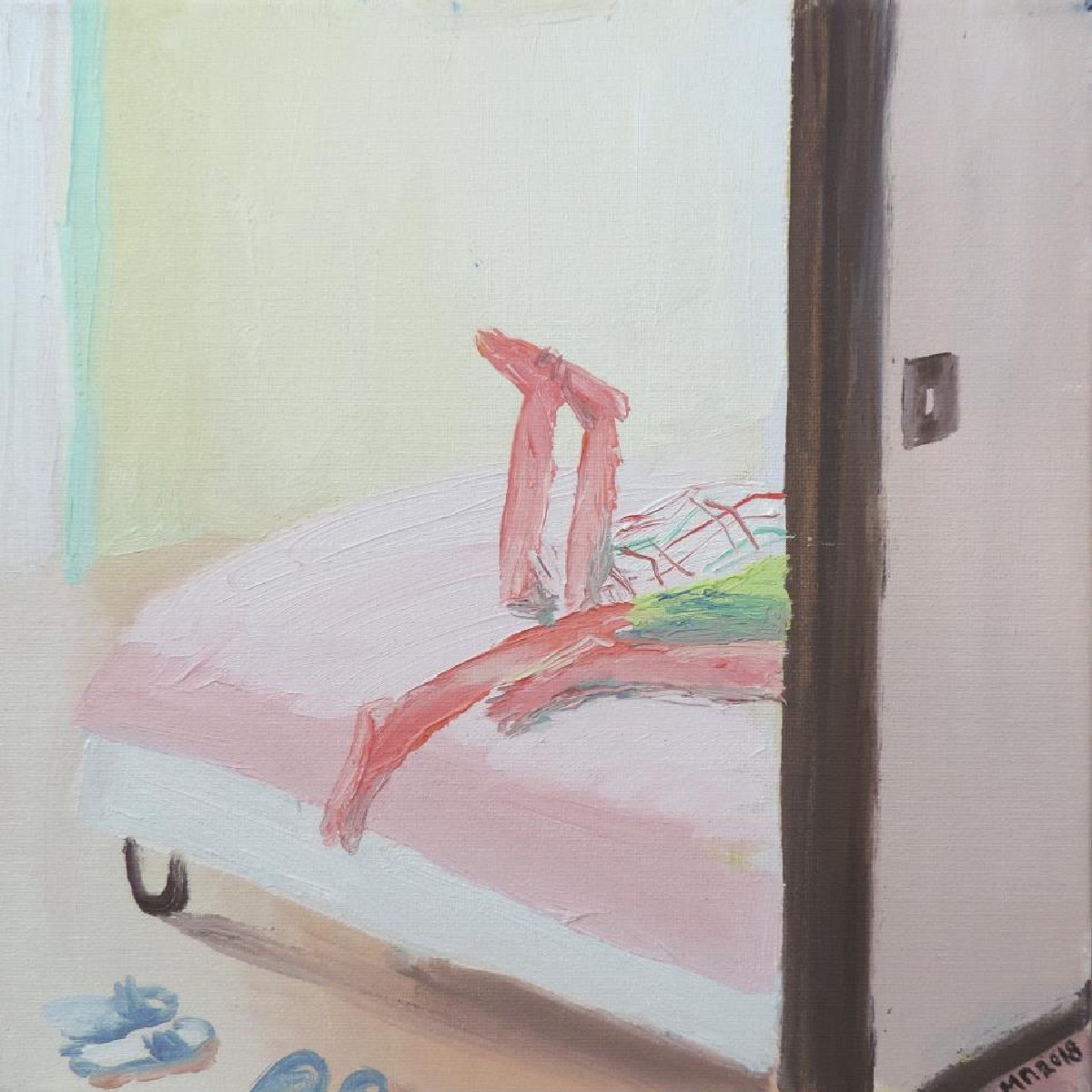 summertime 2018 oil on canvas 30x30cm