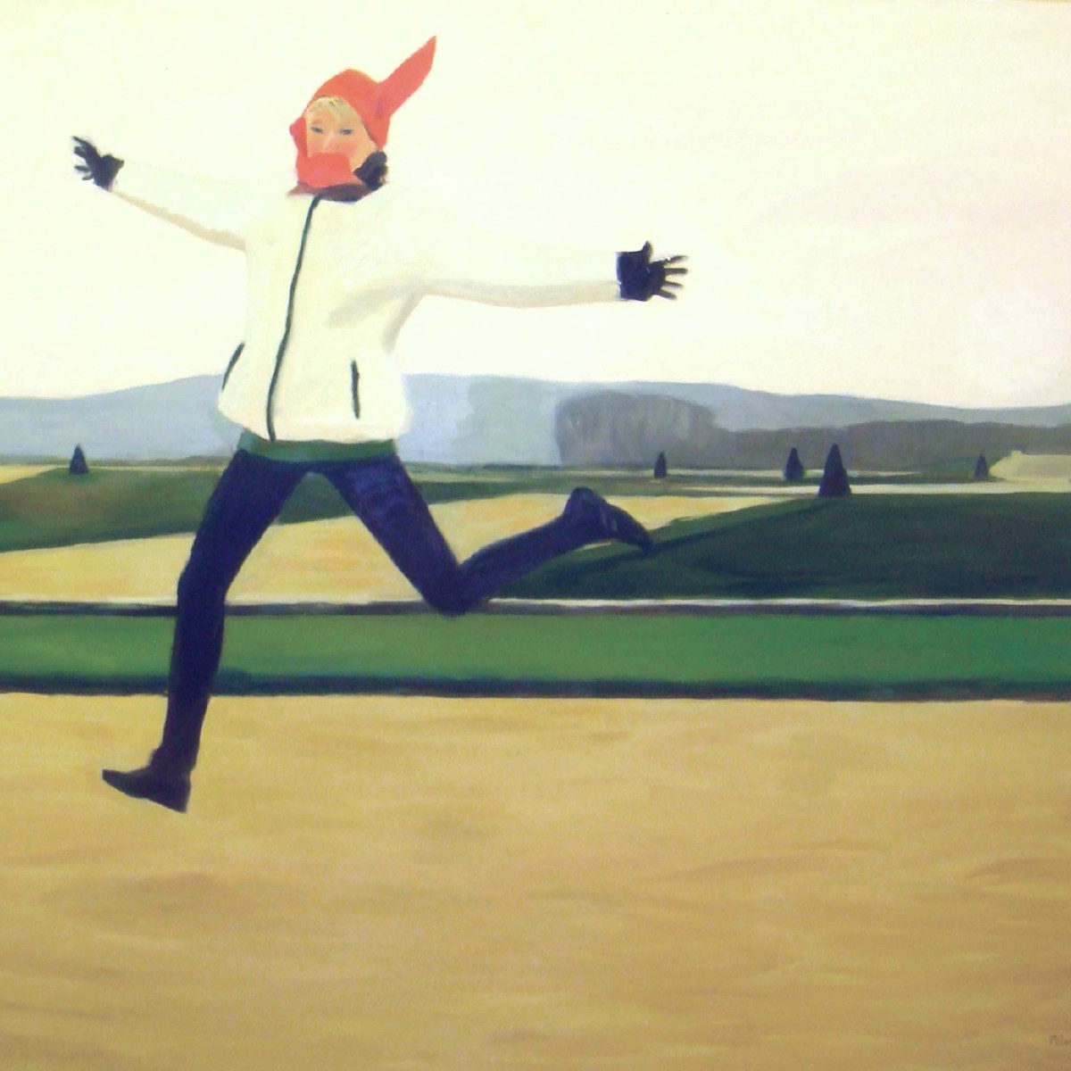 December Jump,130x195 cm,oil on canvas,2005