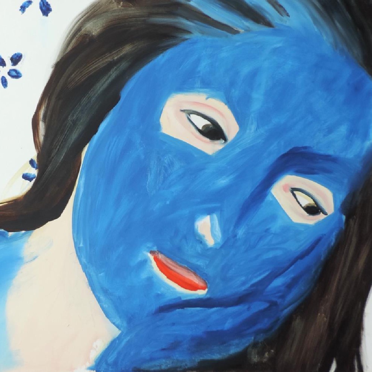 Blue Mask,100x120cm,oil on canvas, 2020