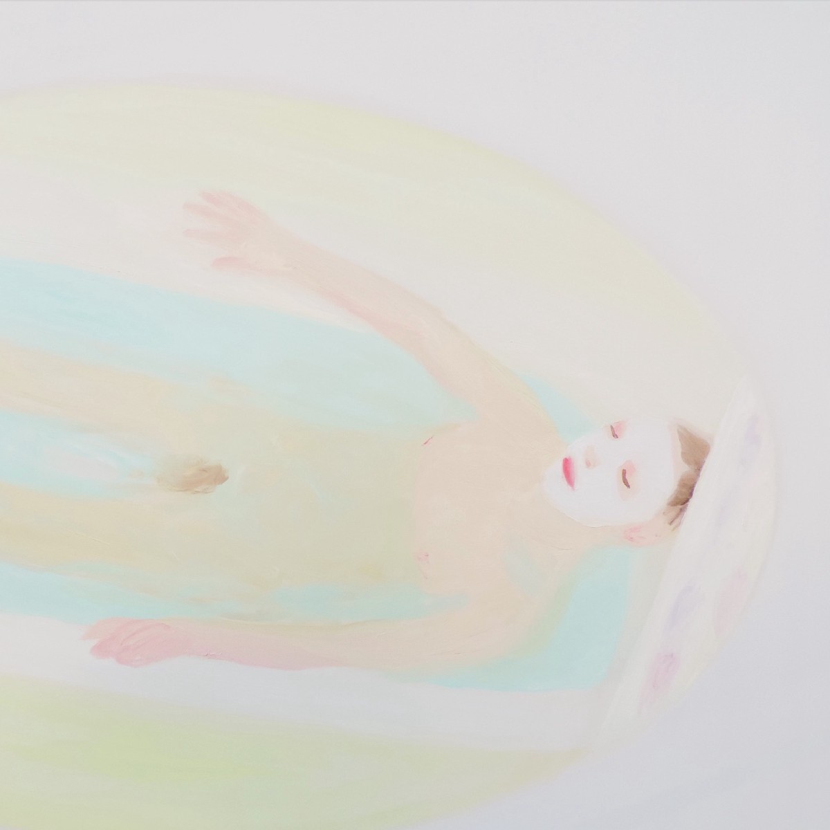 Big Bath with White Mask,130x180 cm,oil on canvas,2019