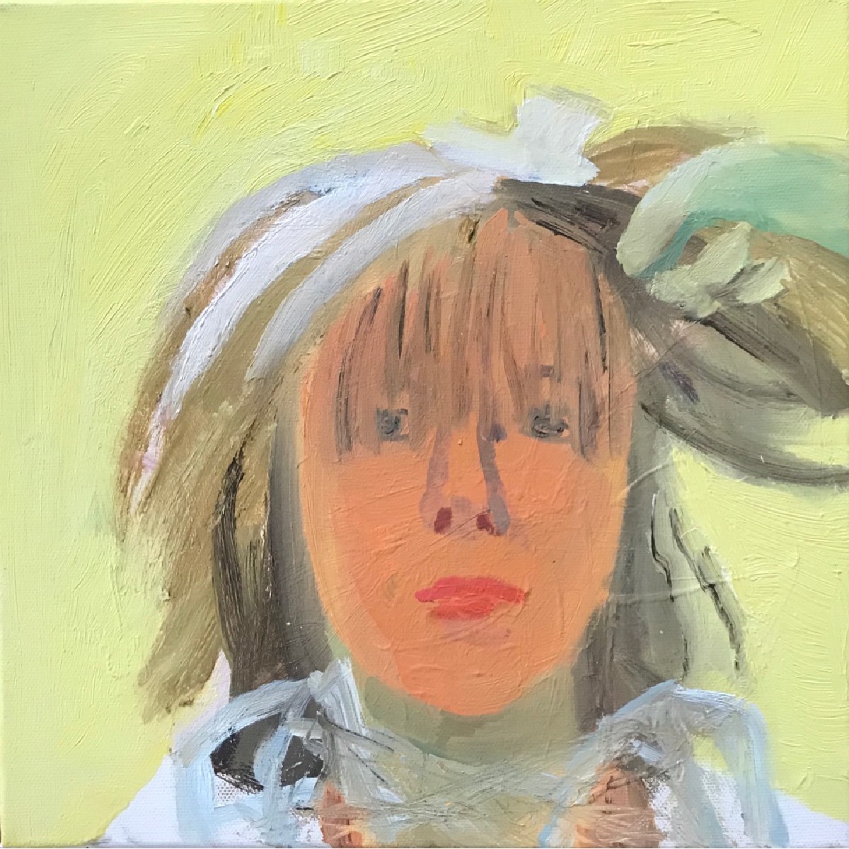 New hair,30x30 cm,oil on canvas,2018