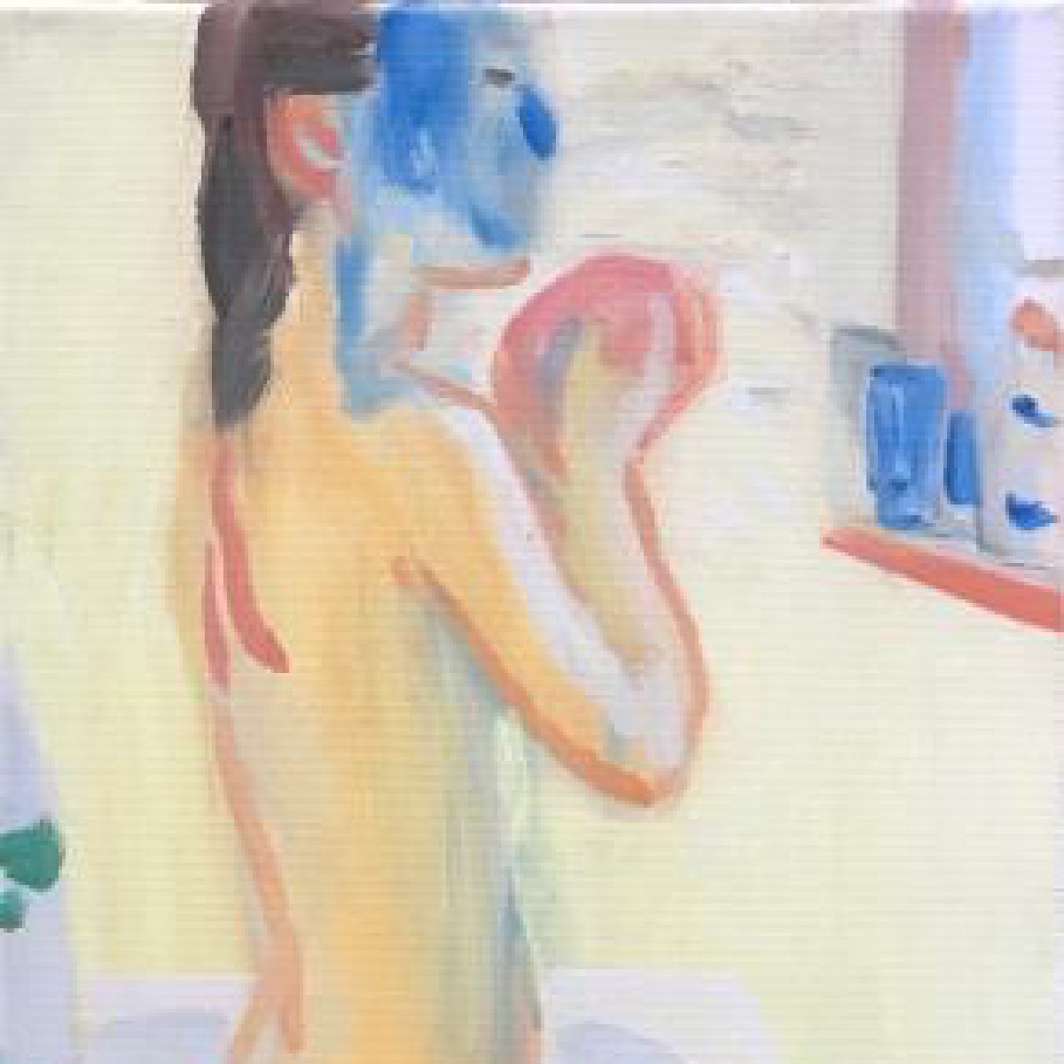 Blue mask 40x30cm oil canvas 2018