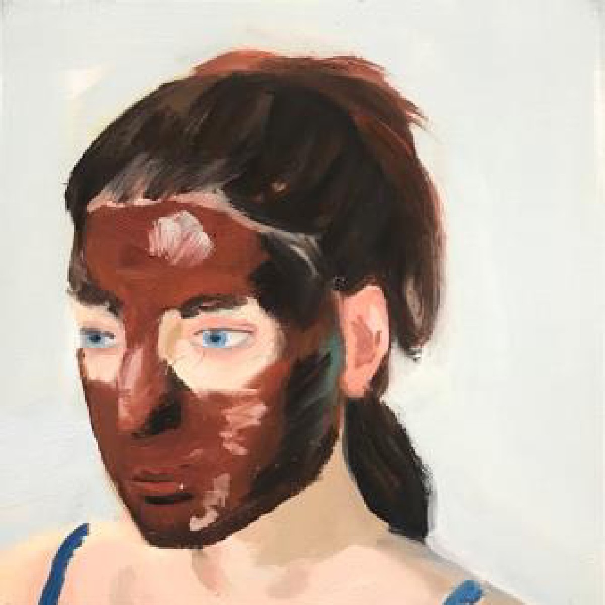 Chocolate mask 30X30 cm oil canvas 2018