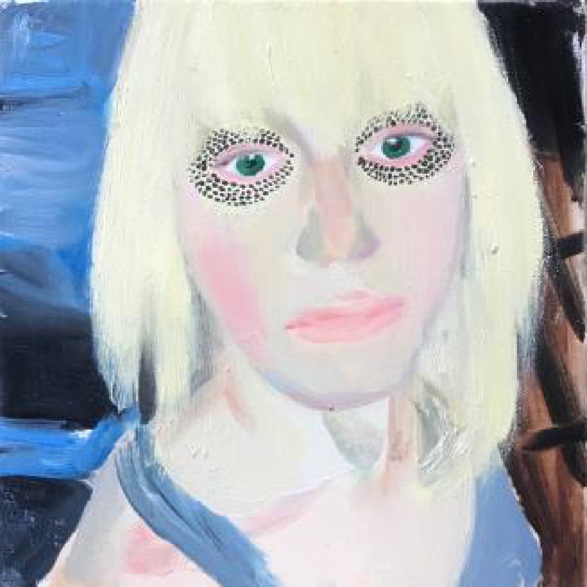 Eyes of artist 30x30cm oil canvas 2019