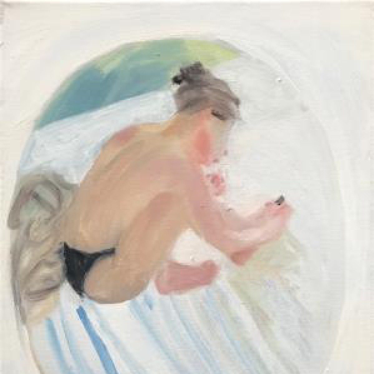 Pedicure 40x30cm oil canvas 2018