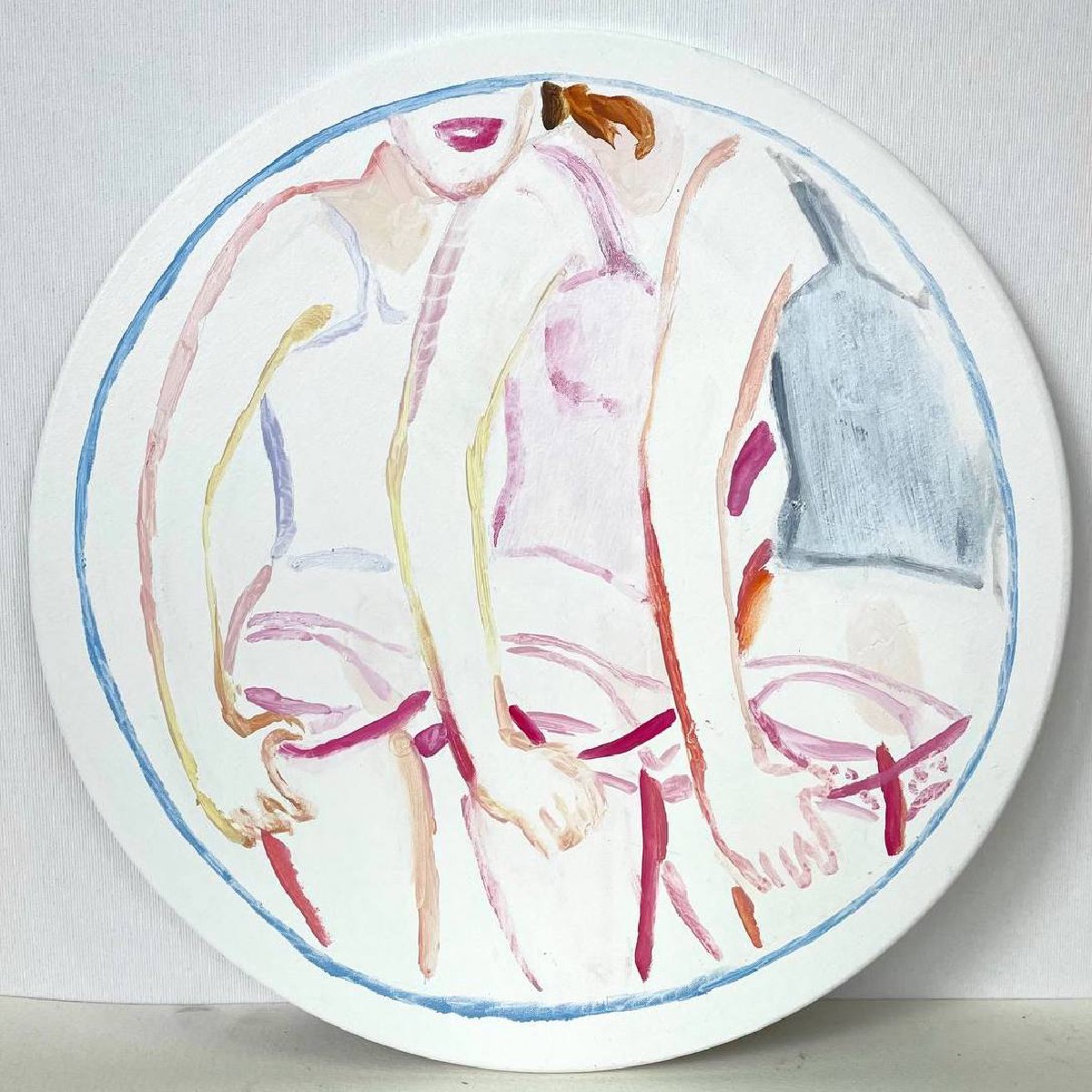 Home Party,D40cm,oil on canvas,2023