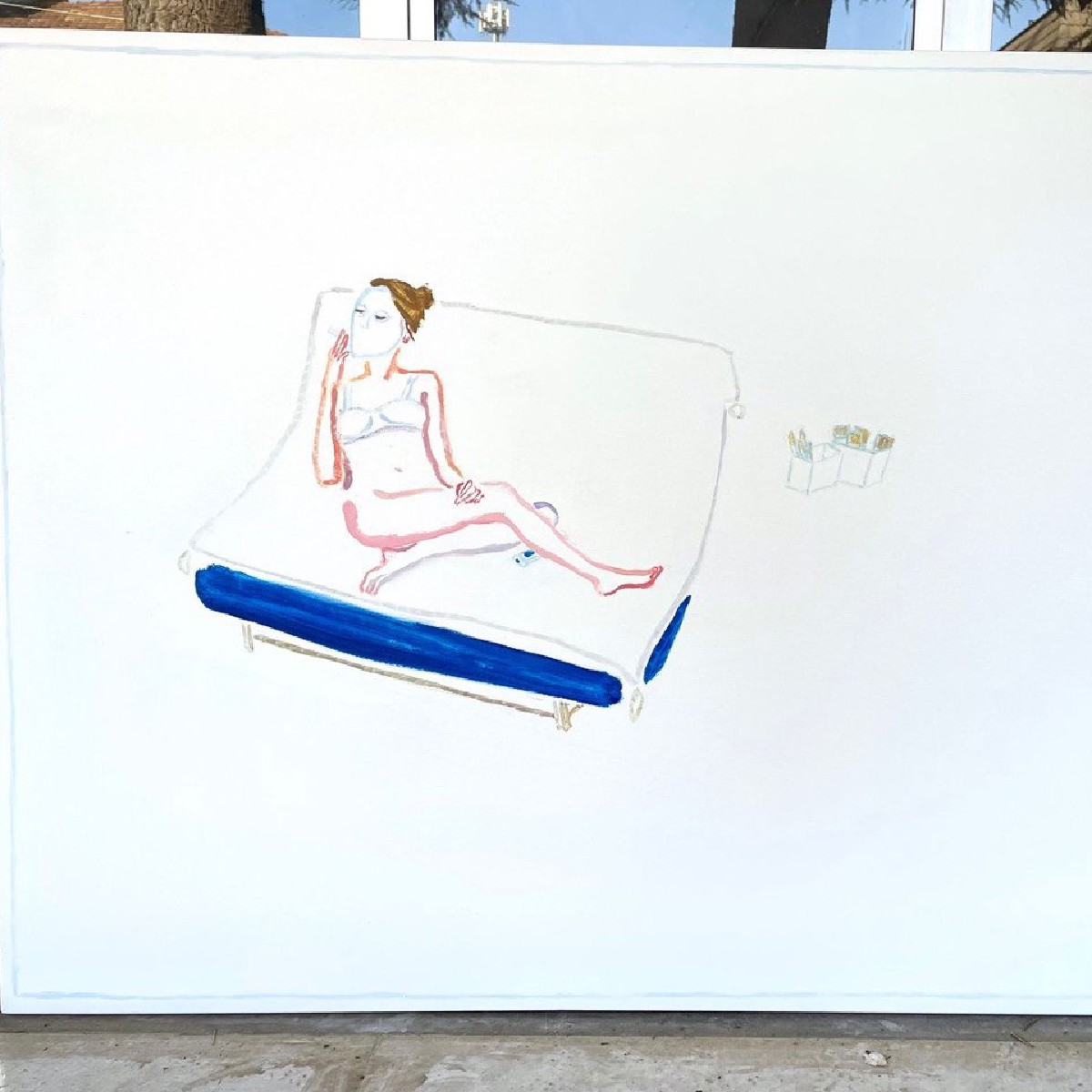 Transparent Premonitions Studio,,oil on canvas,100x120 cm,2024